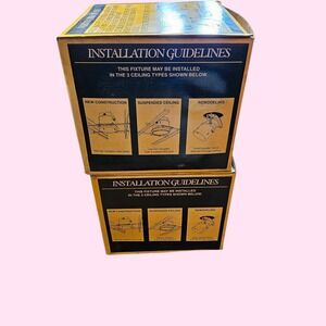 2 Pack Emerald Recessed Lighting P-300TWn 75-100W Baffle White Black Trim